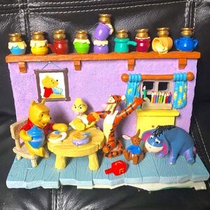 Genuine Vintage Winnie the Pooh Disney Hanukkah Menorah Eyore Tigger collectible
